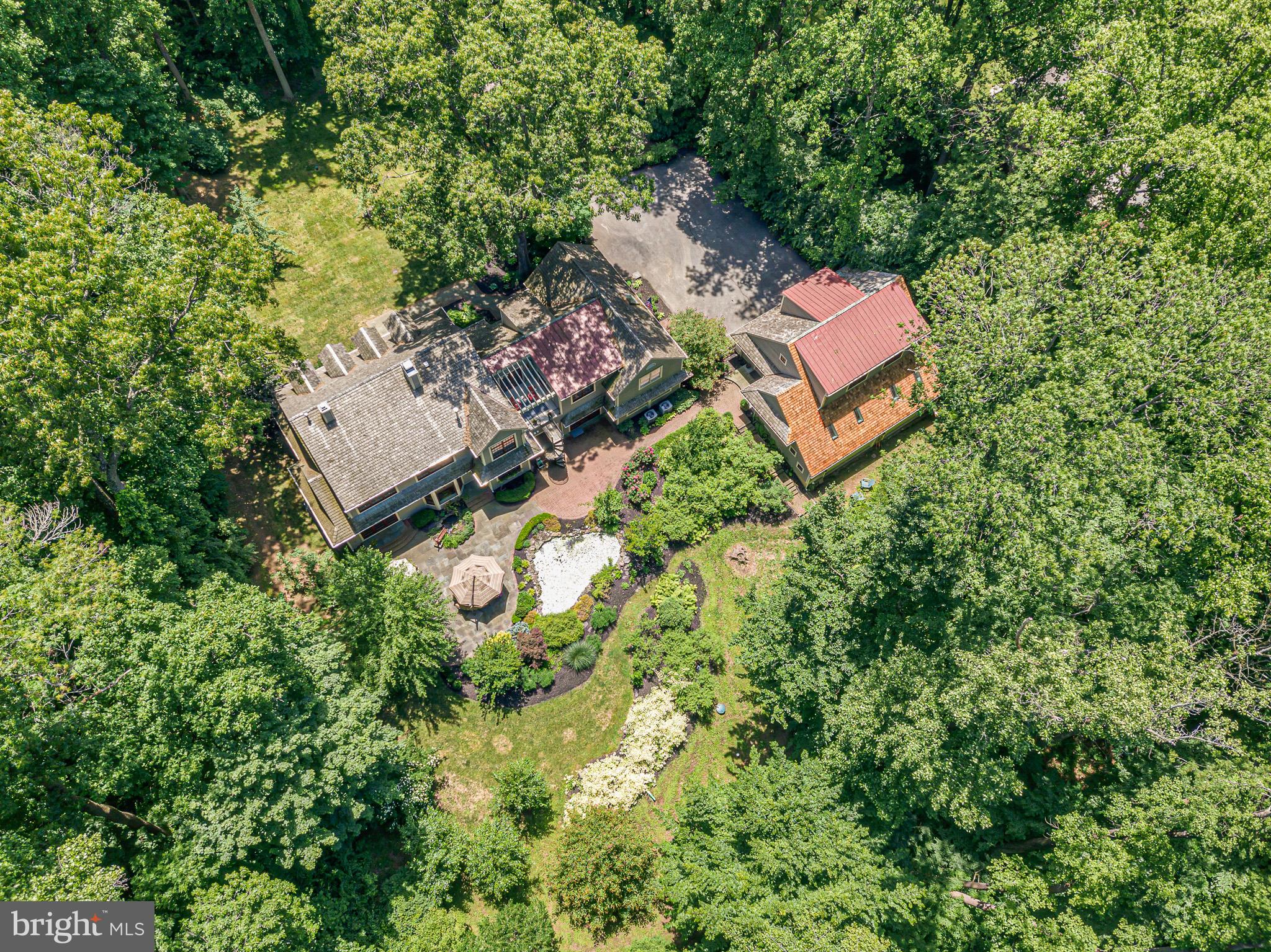 531 Webb Road Chadds Ford, PA 19317 - Photo 18 of 18 an aerial view of a house with a yard
