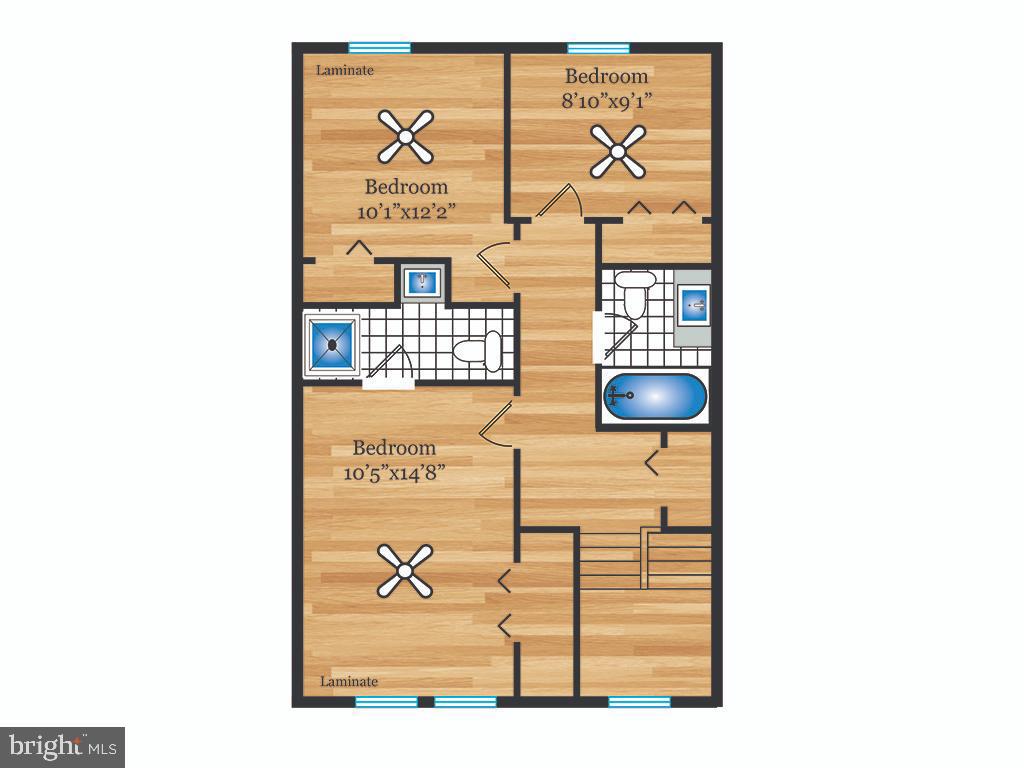 4801 Backlick Road Annandale, VA 22003 - Photo 24 of 25 Upper Level Floor Plan