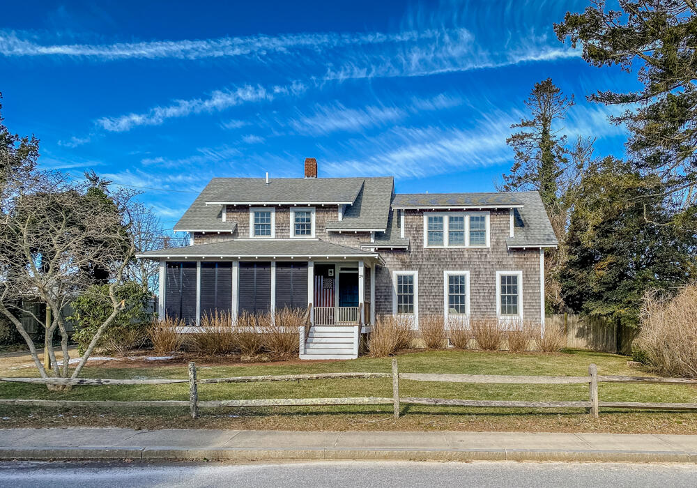 a front view of a house