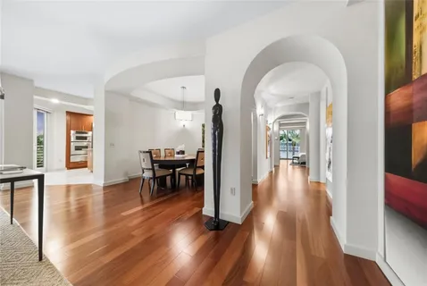 a view of livingroom with furniture and wooden floor