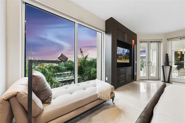 a large kitchen with lots of counter space and a sink