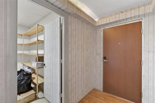 a view of bedroom and bathroom