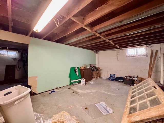 4733 Curtis Drive Springfield, OH 45503 - Photo 43 of 50 This spacious unfinished basement offers endless possibilities for customization and expansion.