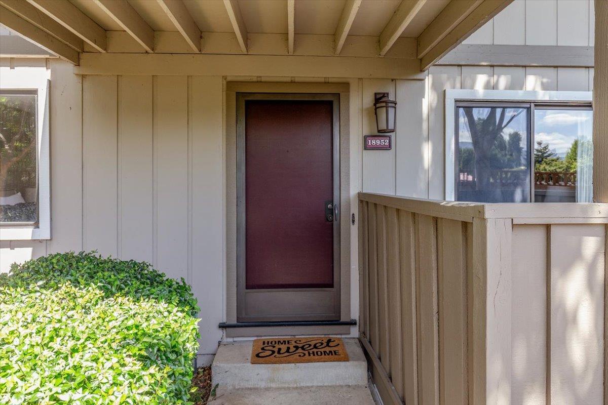 18952 Sara Park Circle Saratoga, CA 95070 - Photo 19 of 21 a view of a door and chair in front of a house