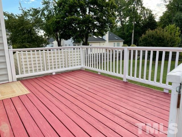 4320 Major Loring Way Raleigh, NC 27616 - Photo 30 of 37 a view of deck with wooden floor and fence