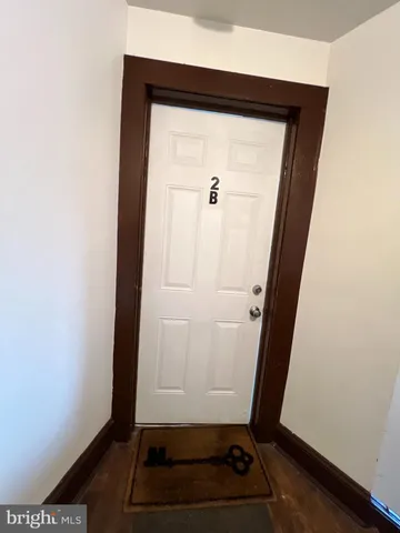 a view of front door