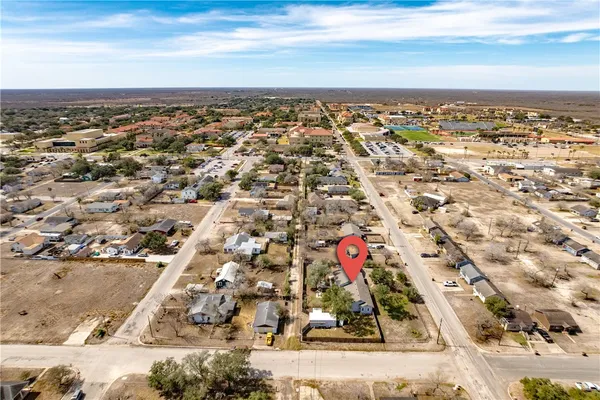 an aerial view of a city