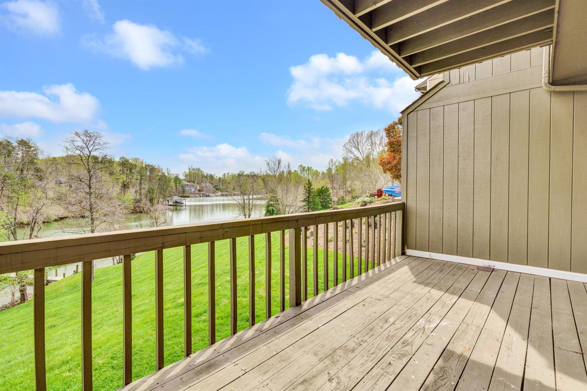 202 Harbor Ridge Drive Goodview, VA 24095 - Photo 17 of 30 a view of balcony with wooden floor