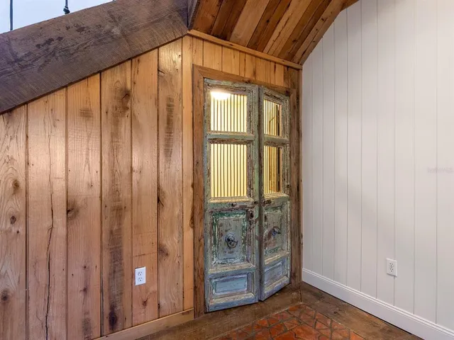 a view of an front door