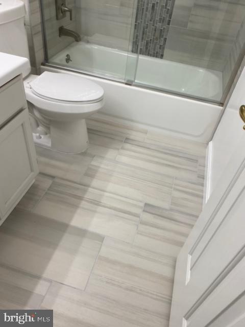 602 Squire Lane, Unit D Bel Air, MD 21014 - Photo 7 of 28 a bathroom with a toilet and a shower