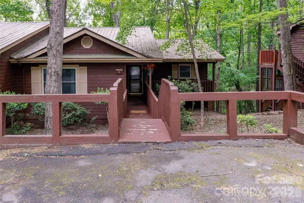 a front view of a house with porch