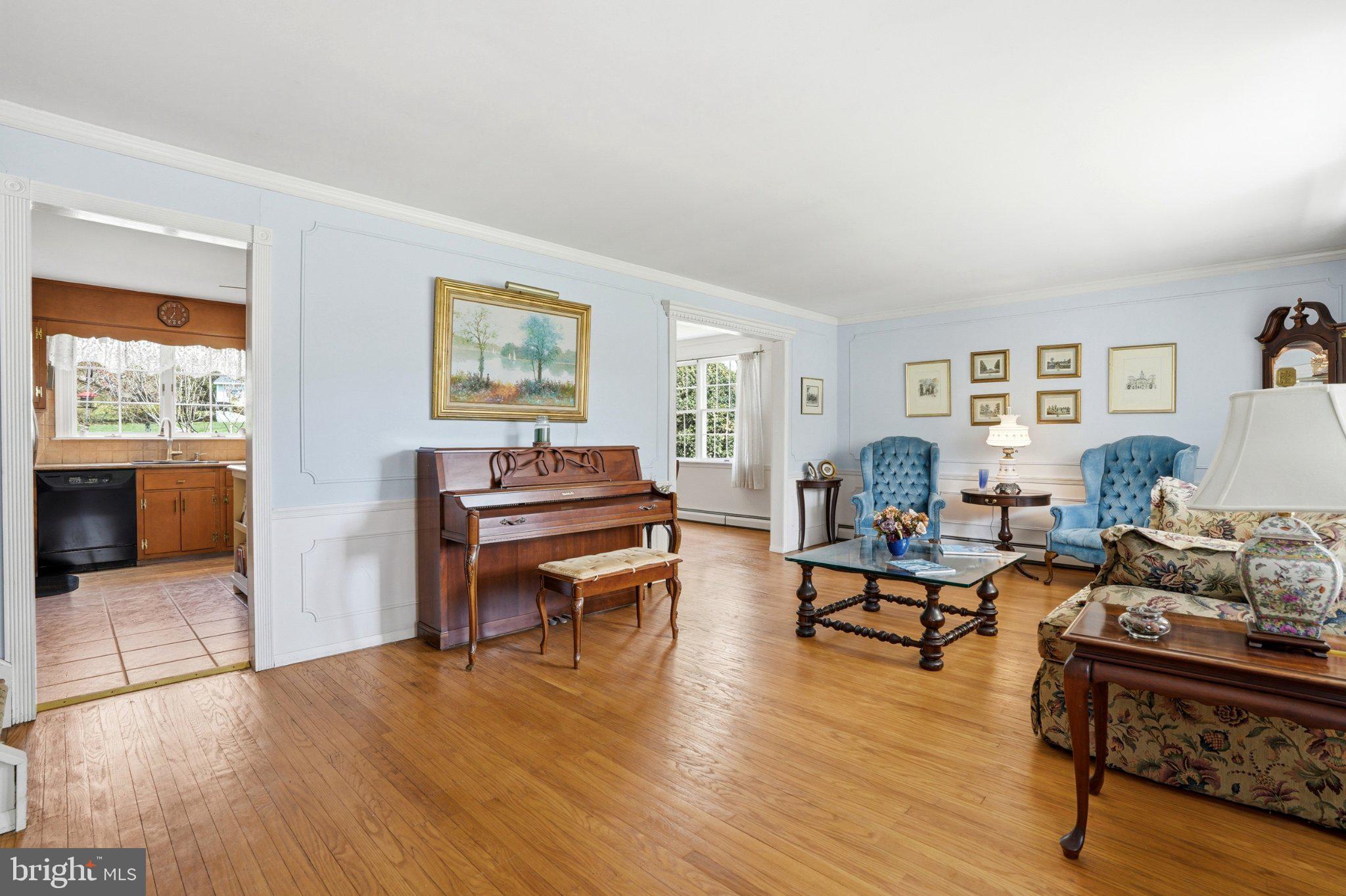 1624 Dillon Road Ambler, PA 19002 - Photo 5 of 47 a living room with furniture and a wooden floor