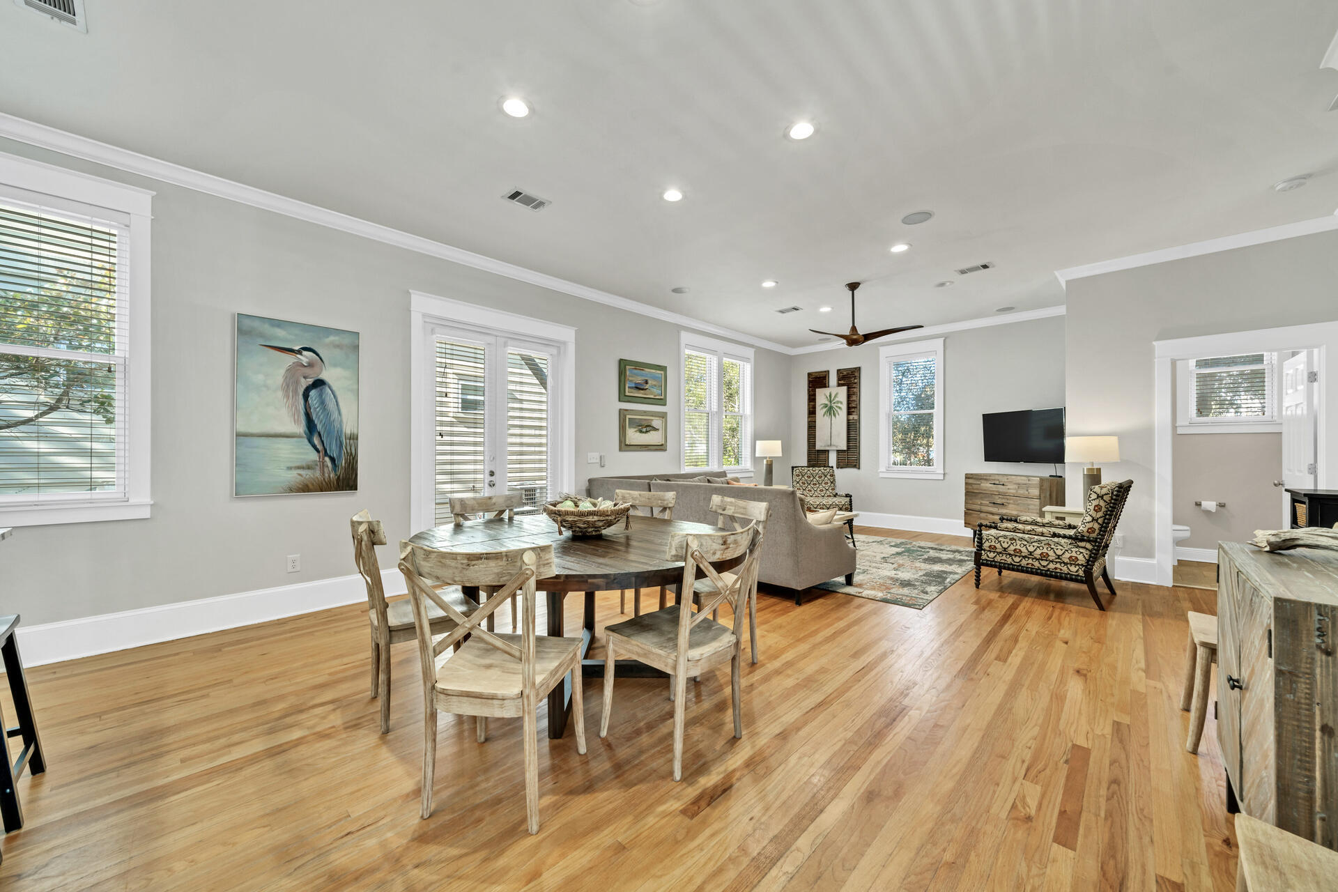 107 Chelsea Loop Road Santa Rosa Beach, FL 32459 - Photo 11 of 66 a view of a dining room with furniture window and wooden floor