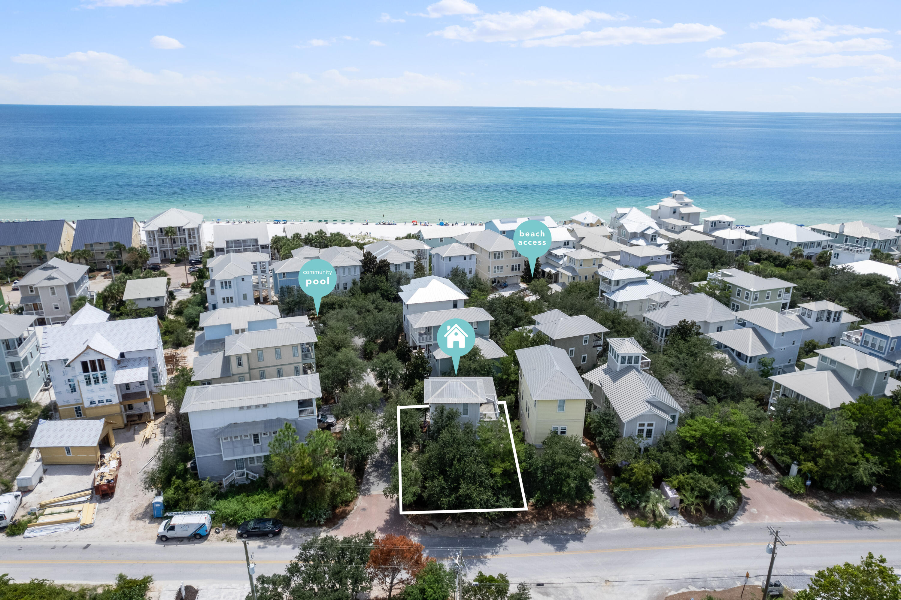 107 Chelsea Loop Road Santa Rosa Beach, FL 32459 - Photo 47 of 66 an aerial view of a building with outdoor space