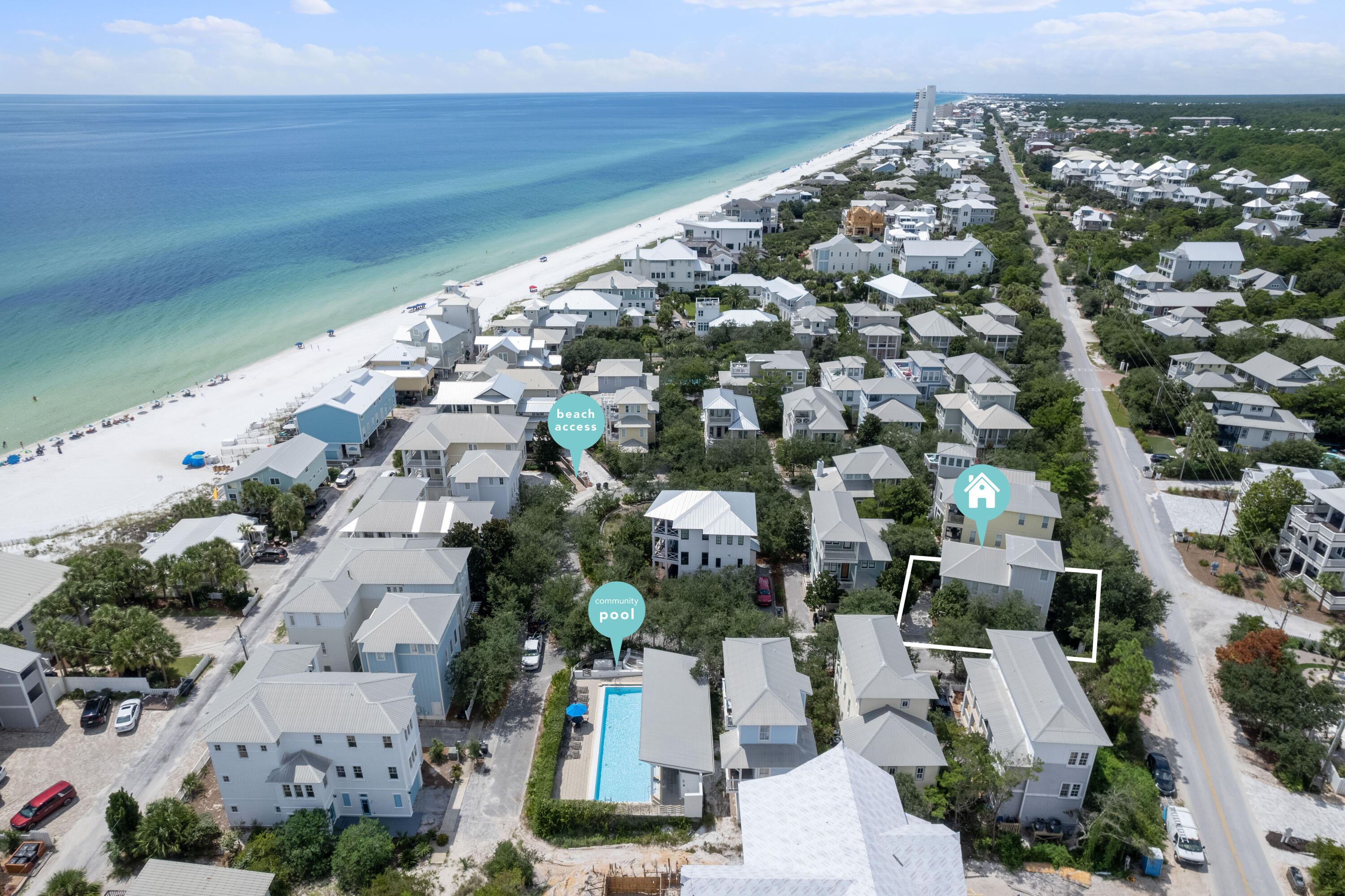 107 Chelsea Loop Road Santa Rosa Beach, FL 32459 - Photo 55 of 66 an aerial view of multiple house