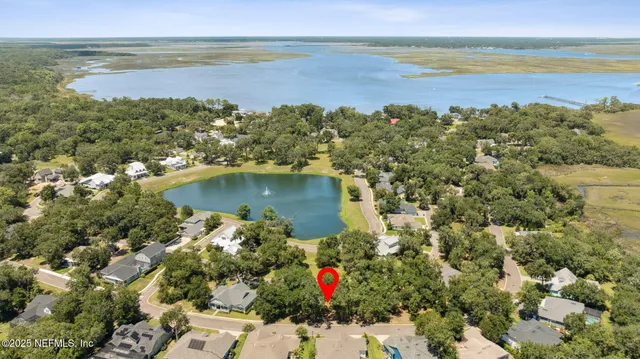 a view of a city and ocean view