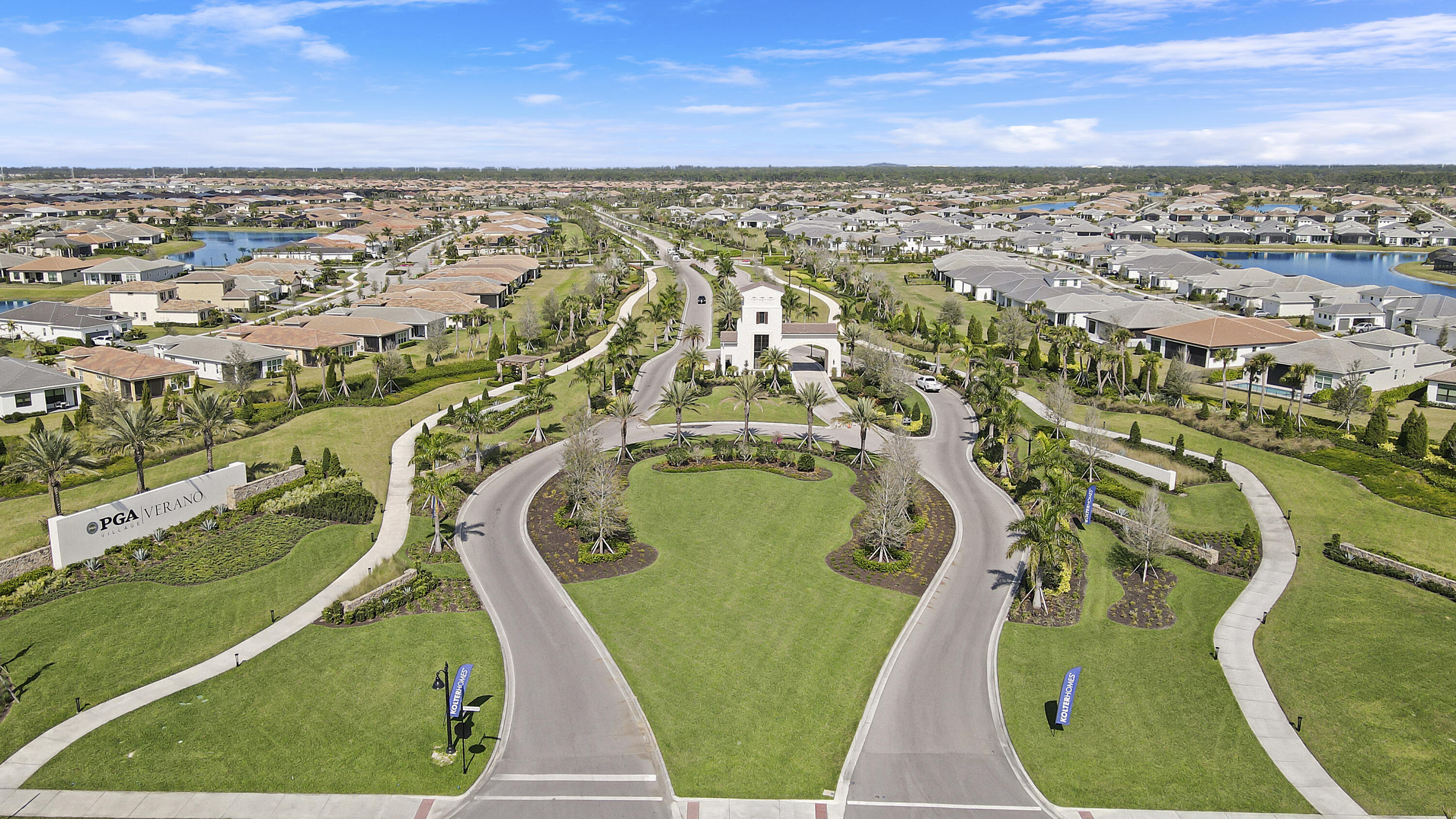 9182 Southwest Pepoli Way Port St. Lucie, FL 34987 - Photo 80 of 80 an aerial view of a swimming pool with outdoor space