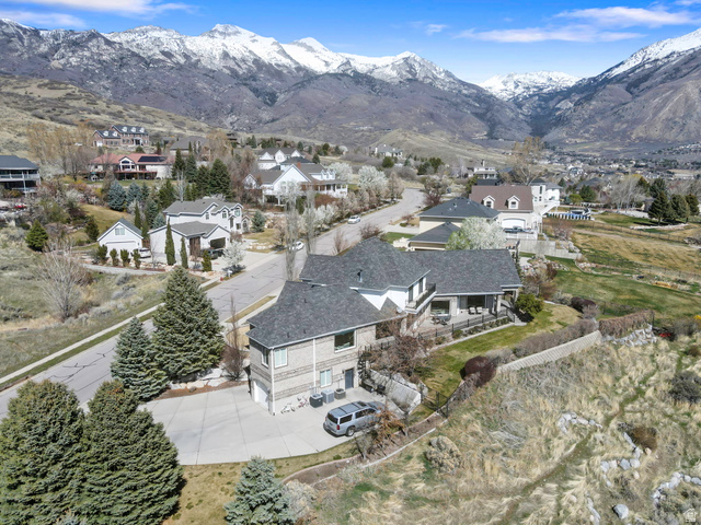 684 North Summit Way Alpine, UT 84004 - Photo 7 of 58 Aerial view of residential area featuring mountains