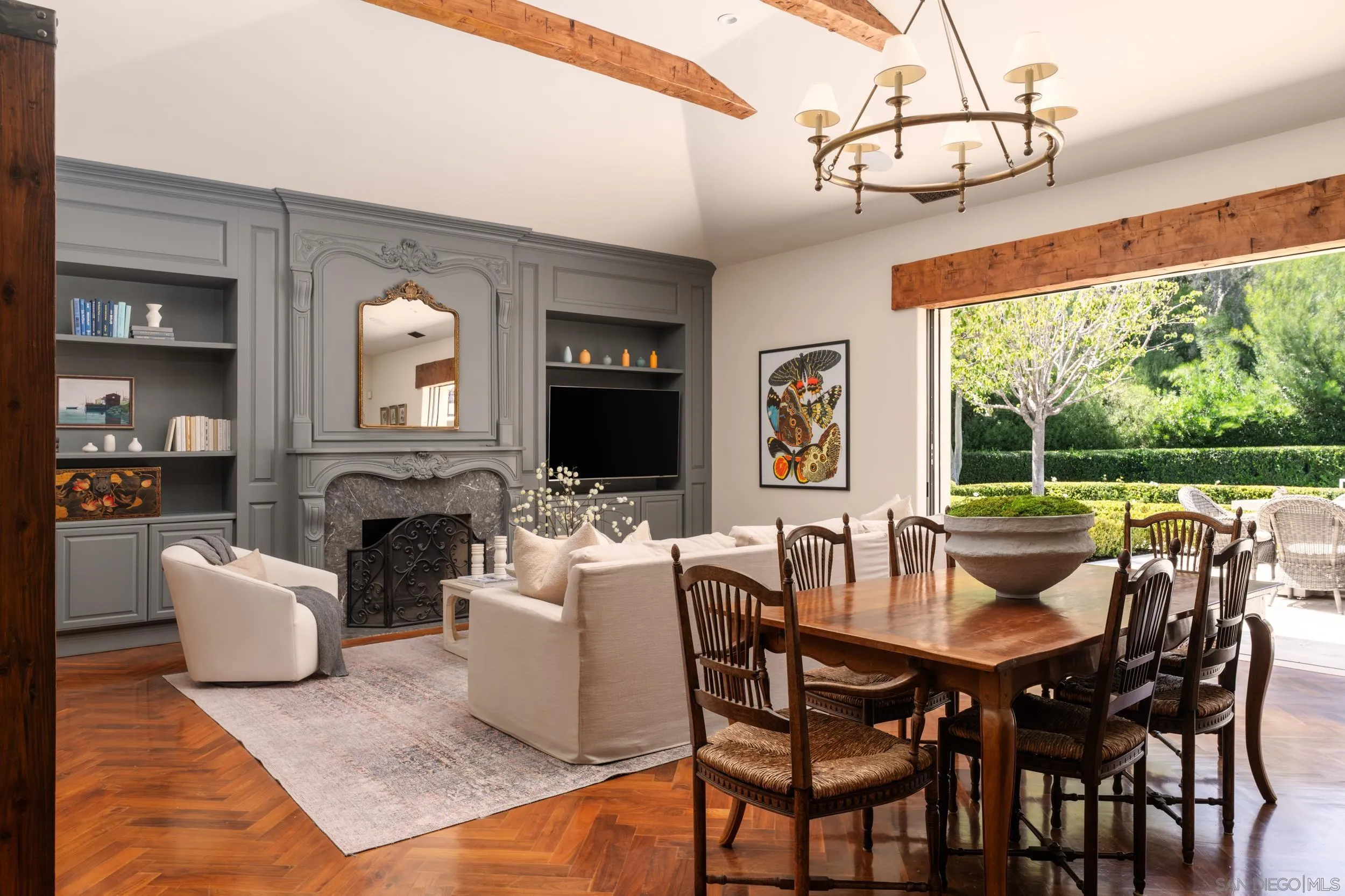 5406 Calzada Del Bosque Rancho Santa Fe, CA 92067 - Photo 4 of 30 a view of a dining room with furniture window and outside view