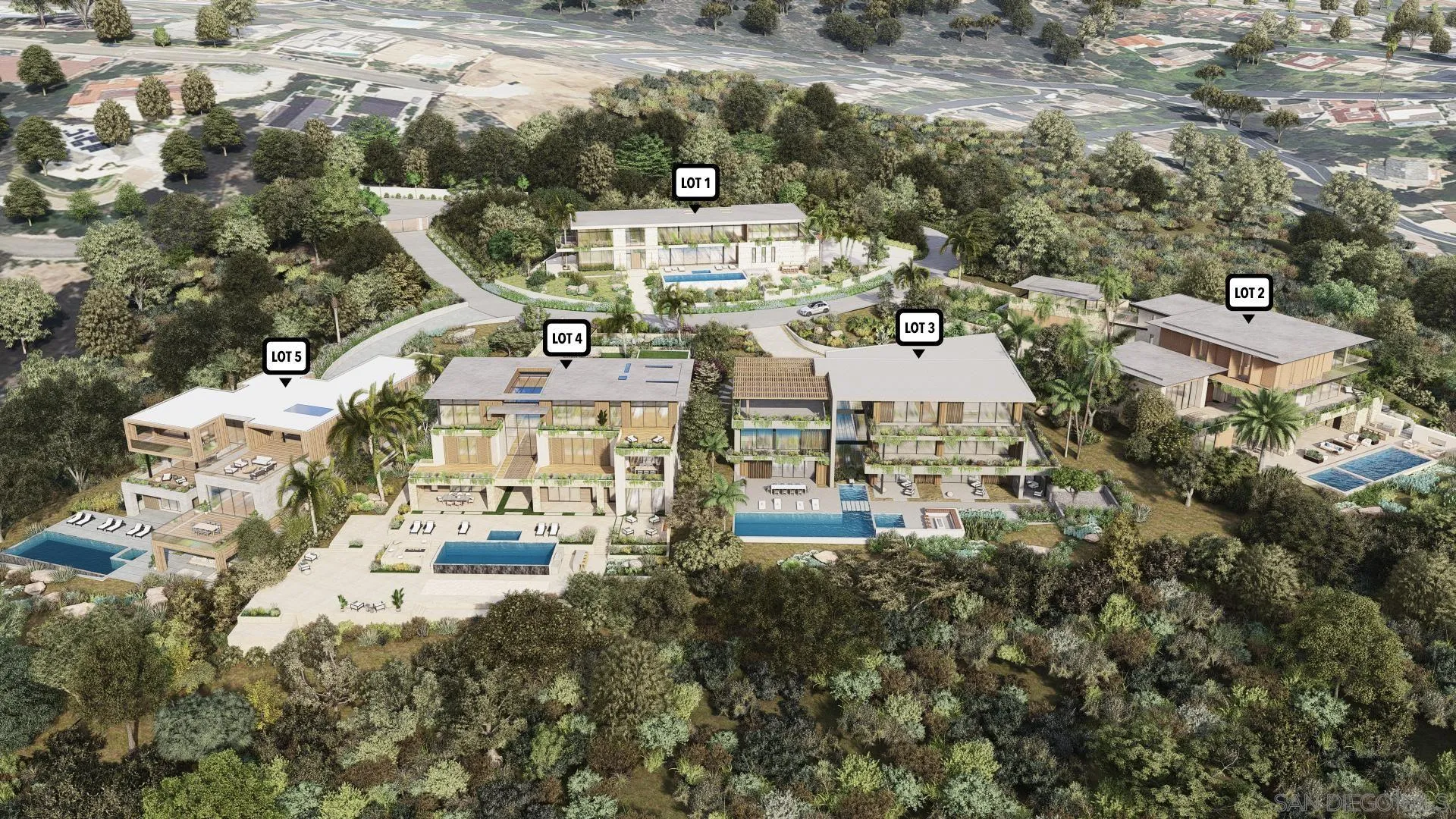 7138 Romero Loop, Unit 3 La Jolla, CA 92037 - Photo 13 of 13 an aerial view of a residential apartment building with a yard