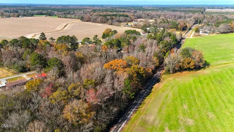 a view of a garden with an outdoor space
