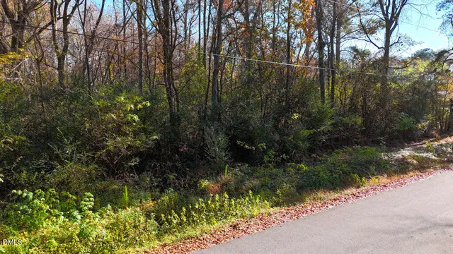 a view of a lake and trees