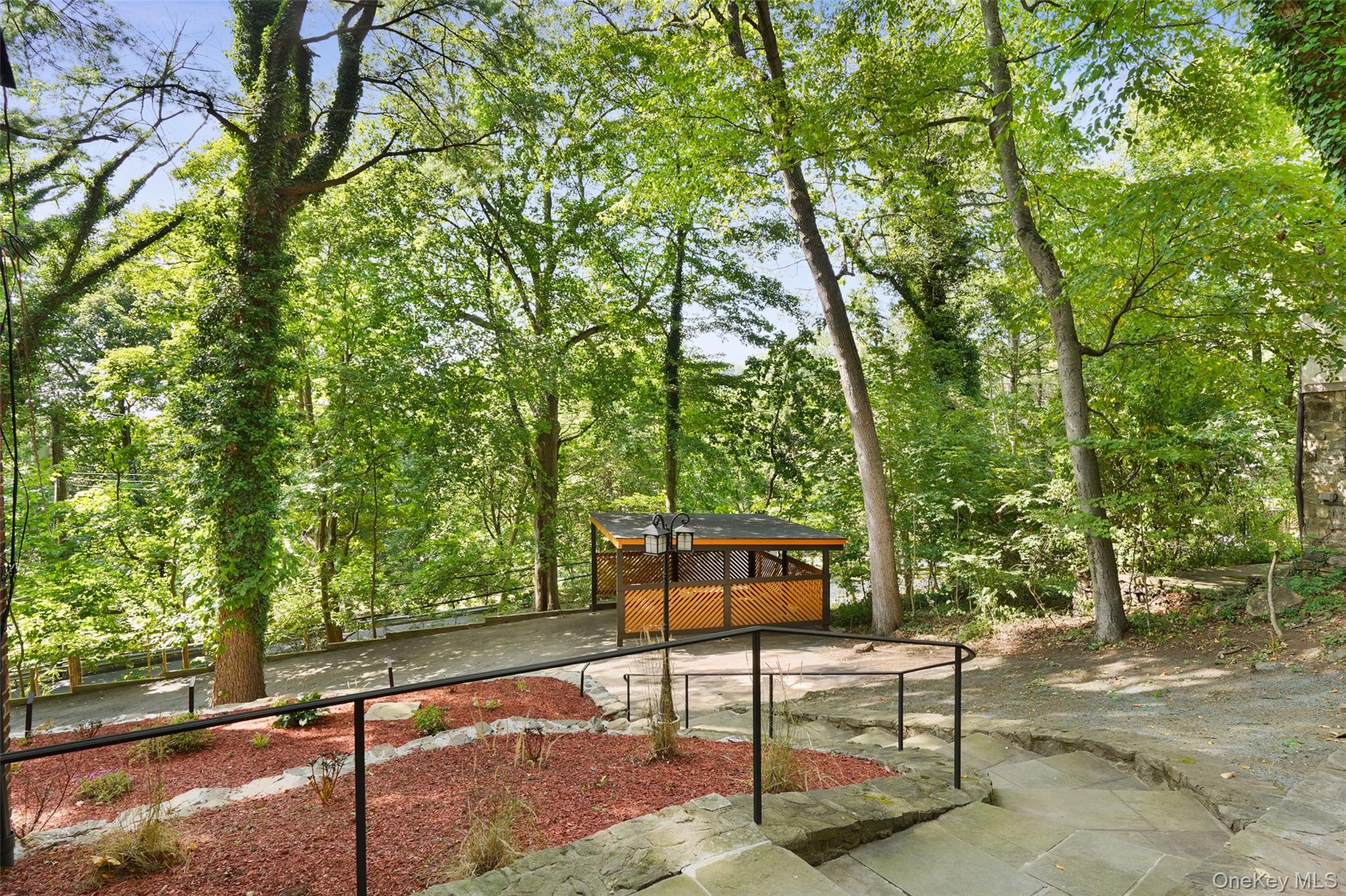 27 Hardscrabble Road Briarcliff Manor, NY 10510 - Photo 28 of 43 a park view with a bench