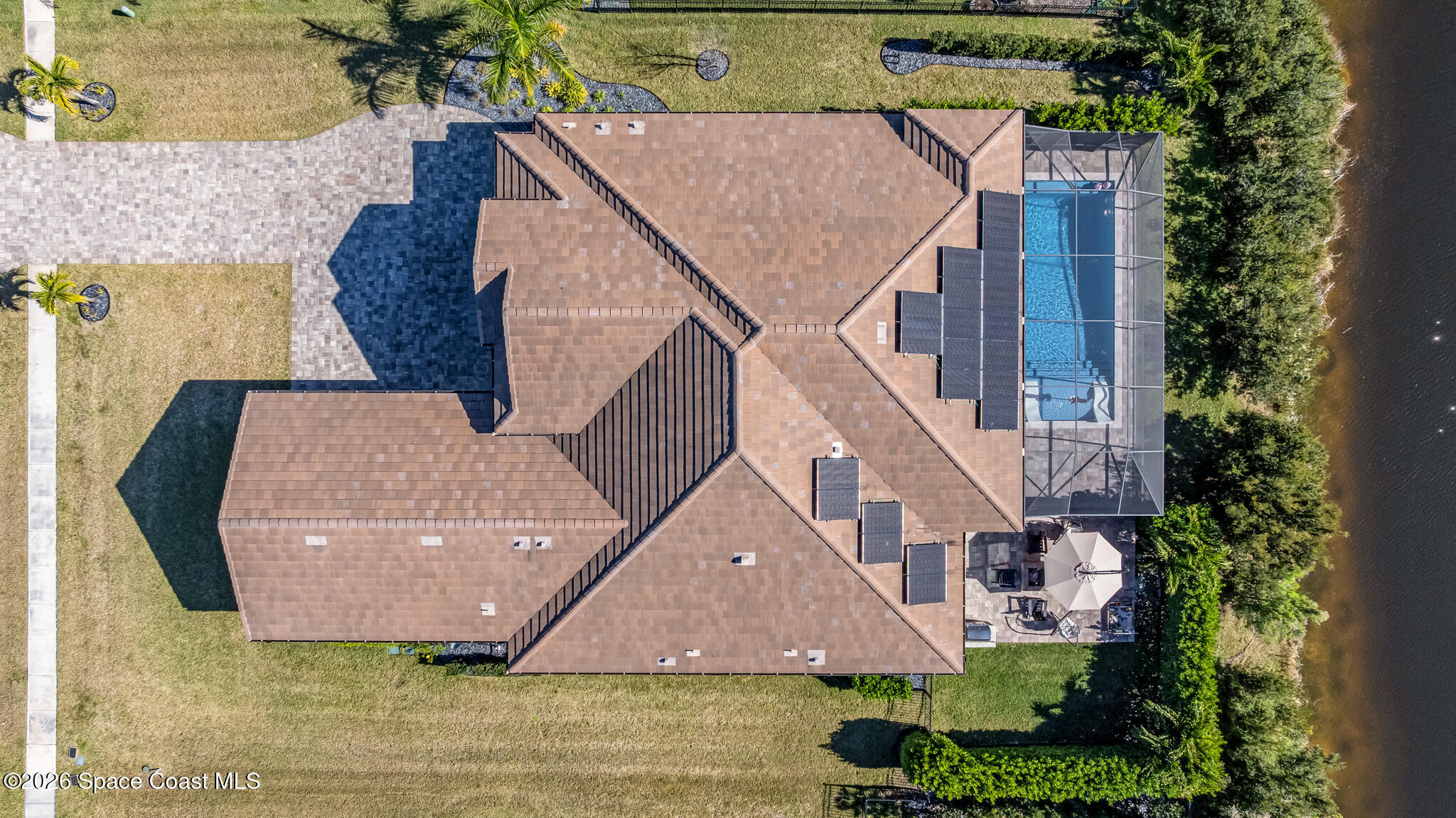 4055 Domain Court Melbourne, FL 32934 - Photo 47 of 49 an aerial view of a house