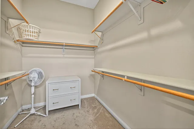 a view of storage and utility room with closet