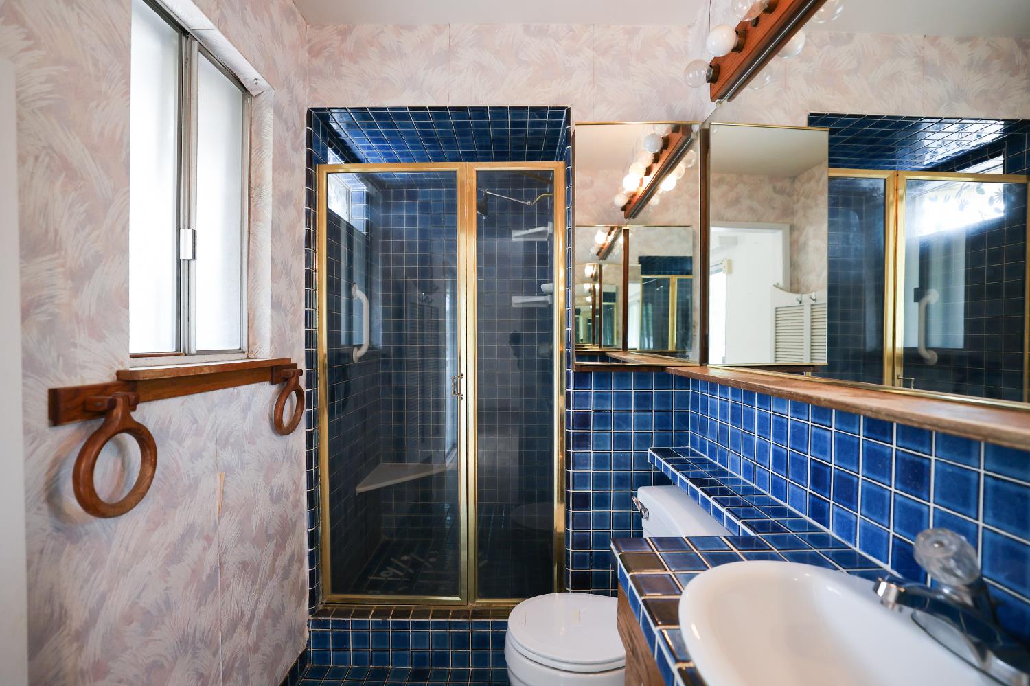 805 B Street Davis, CA 95616 - Photo 17 of 17 a bathroom with a toilet a sink and shower