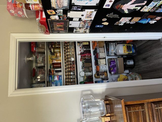 250 Elm Street Clemson, SC 29631 - Photo 4 of 7 Ample storage options are available with this well-organized pantry featuring multiple shelving units.