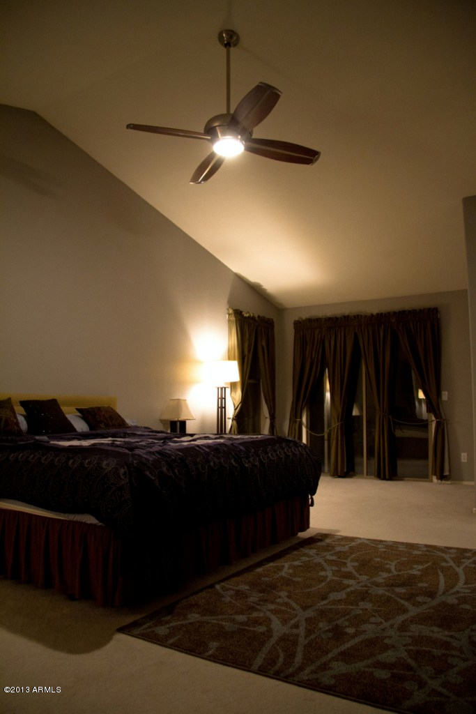 6428 West Saddlehorn Road Phoenix, AZ 85083 - Photo 15 of 23 Master Bedroom Vaulted Ceiling View