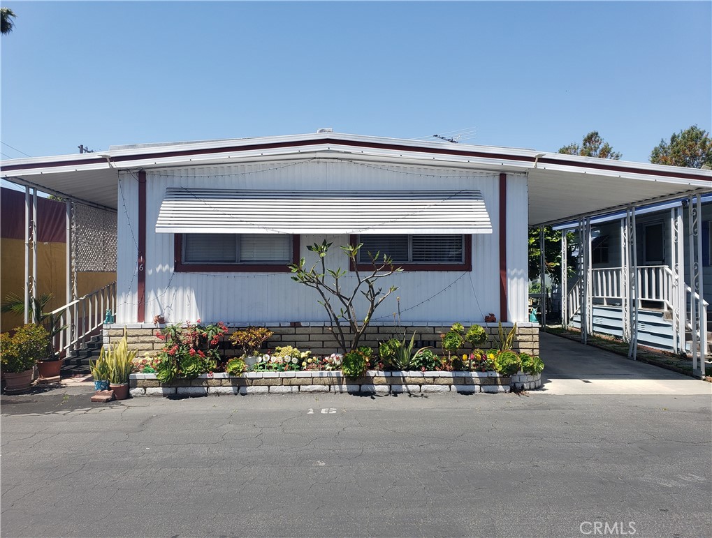 a view of a building with a street