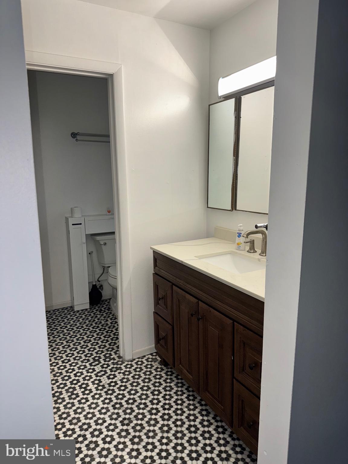 6703 Greenview Lane Springfield, VA 22152 - Photo 20 of 41 a bathroom with a sink and a mirror
