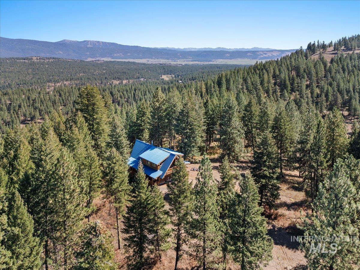 3725 Rim Road New Meadows, ID 83654 - Photo 10 of 50 View of subject property with a heavily wooded area and mountains