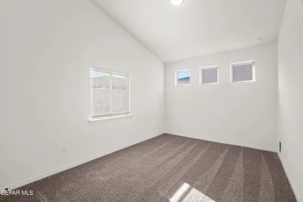 a view of a room with an empty space