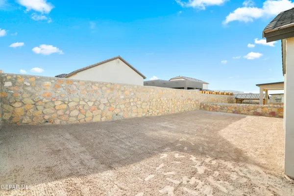 a view of a house with a patio