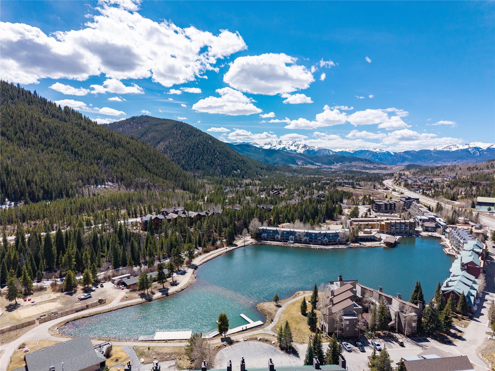 22340 Highway 6, Unit 1804 Keystone, CO 80435 - Photo 37 of 49 a view of a lake with a mountain