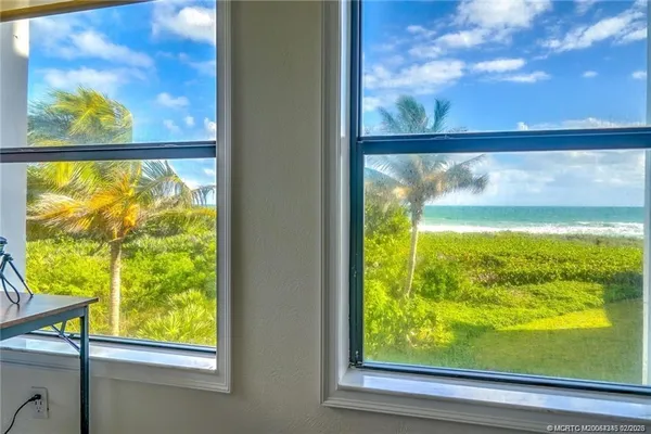 a view of sky from window