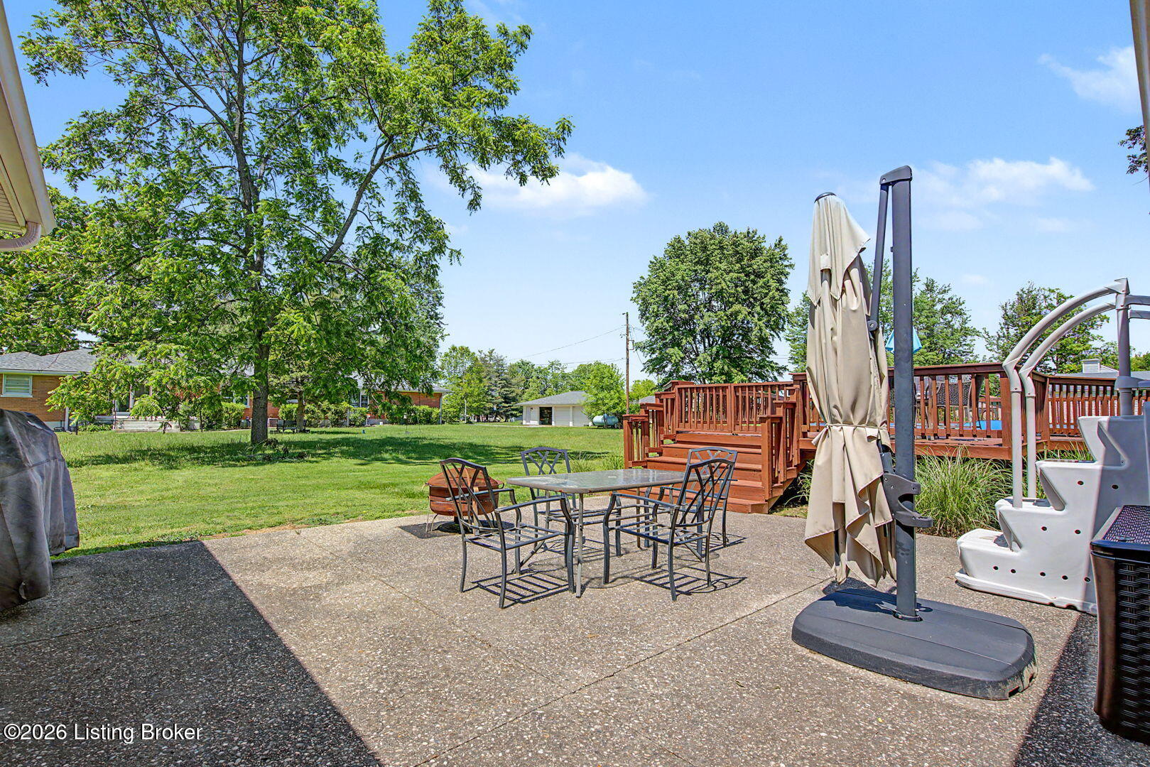 8121 Damascus Road Louisville, KY 40228 - Photo 35 of 49 Back patio walks out from garage