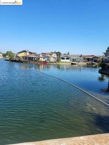 a view of an ocean with boats