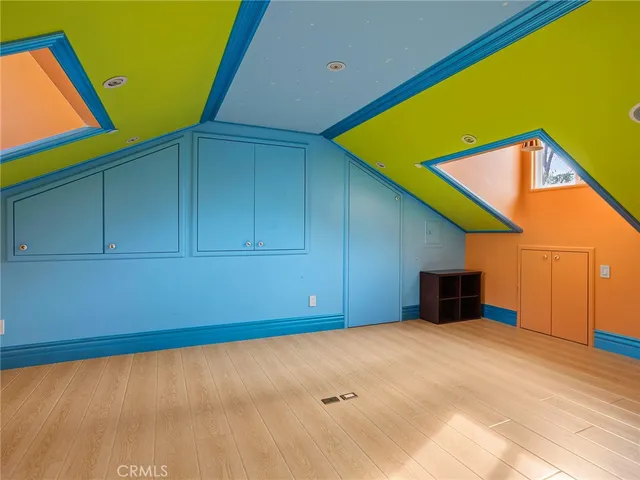 a view of a balcony with furniture