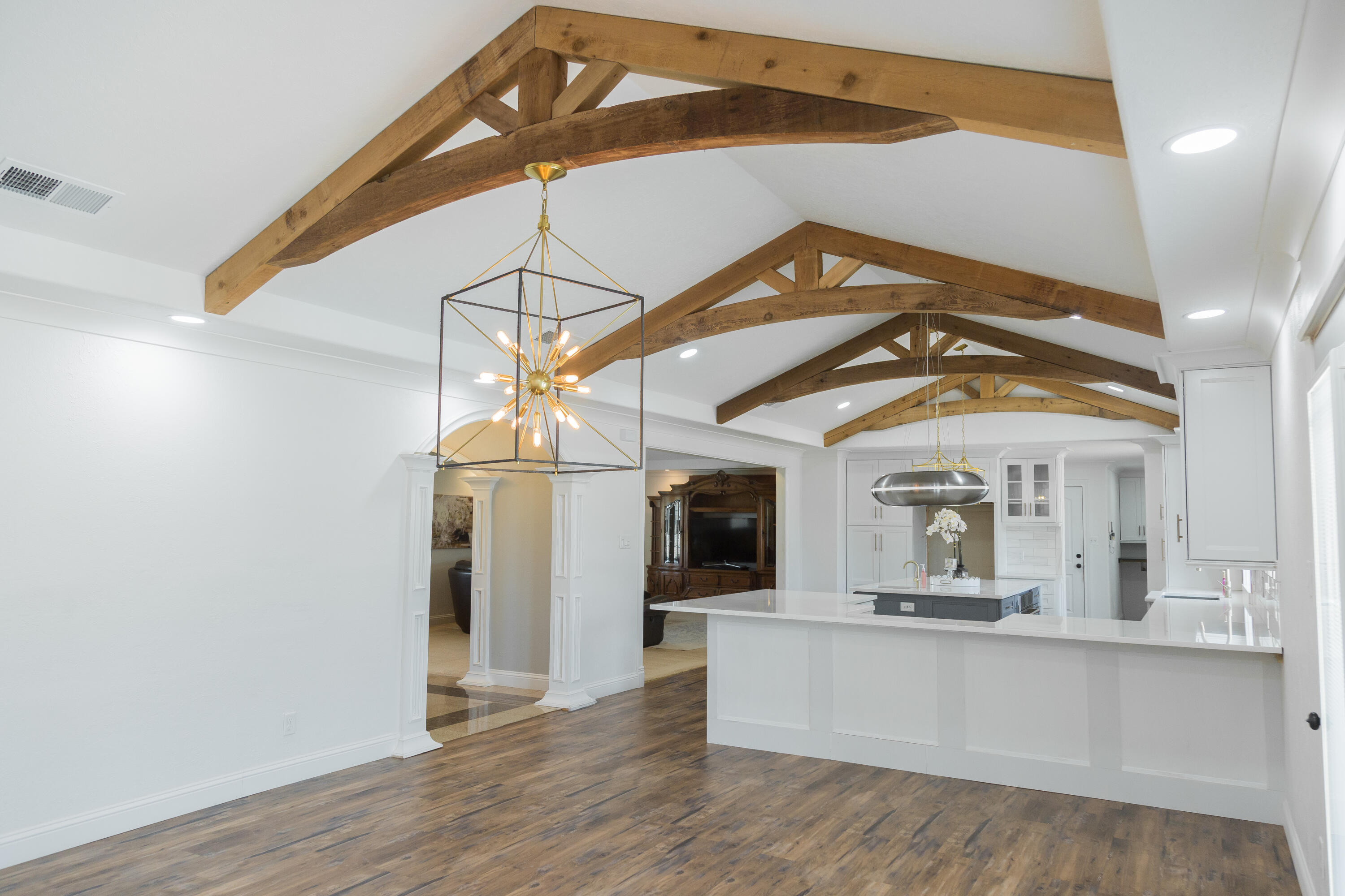 1308 West 24th Street Plainview, TX 79072 - Photo 17 of 85 a view of a hallway with wooden floor
