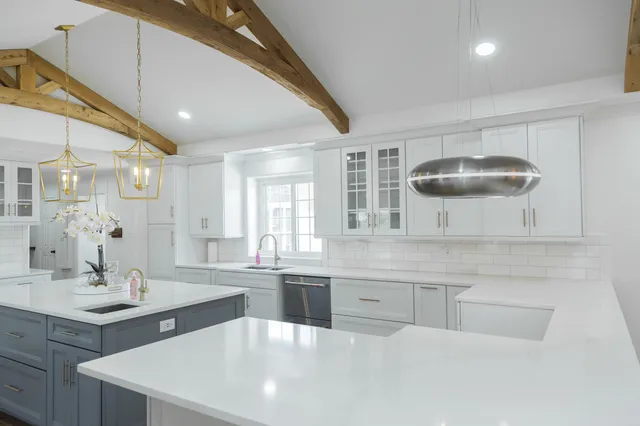 a view of bathroom with dual sinks