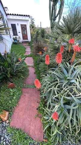 a front view of a house with yard