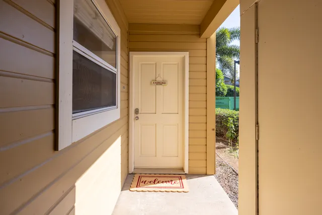 a view of front door