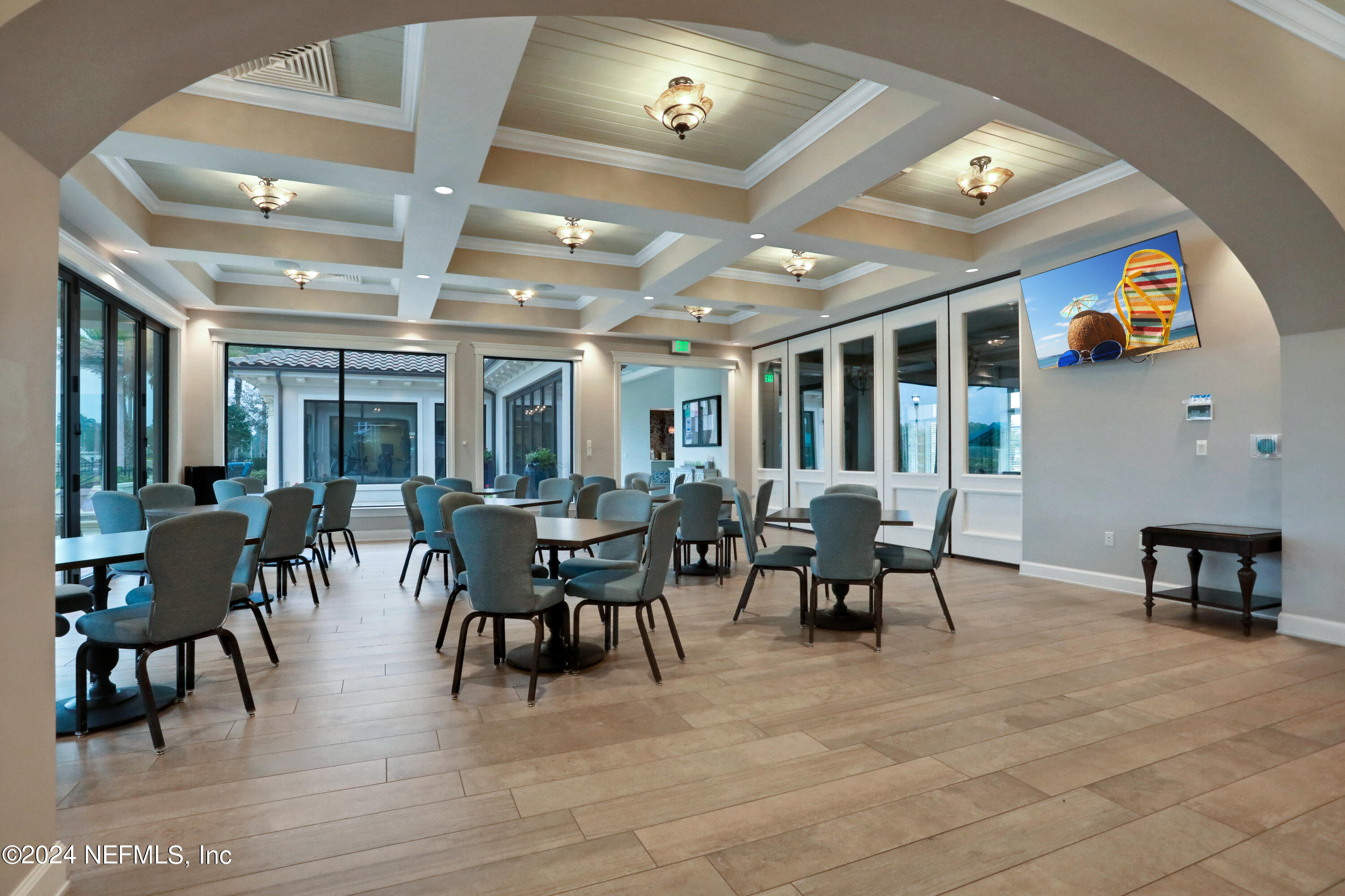 75 Hatter Drive Jacksonville, FL 32081 - Photo 26 of 45 a view of a dining room with furniture window and wooden floor