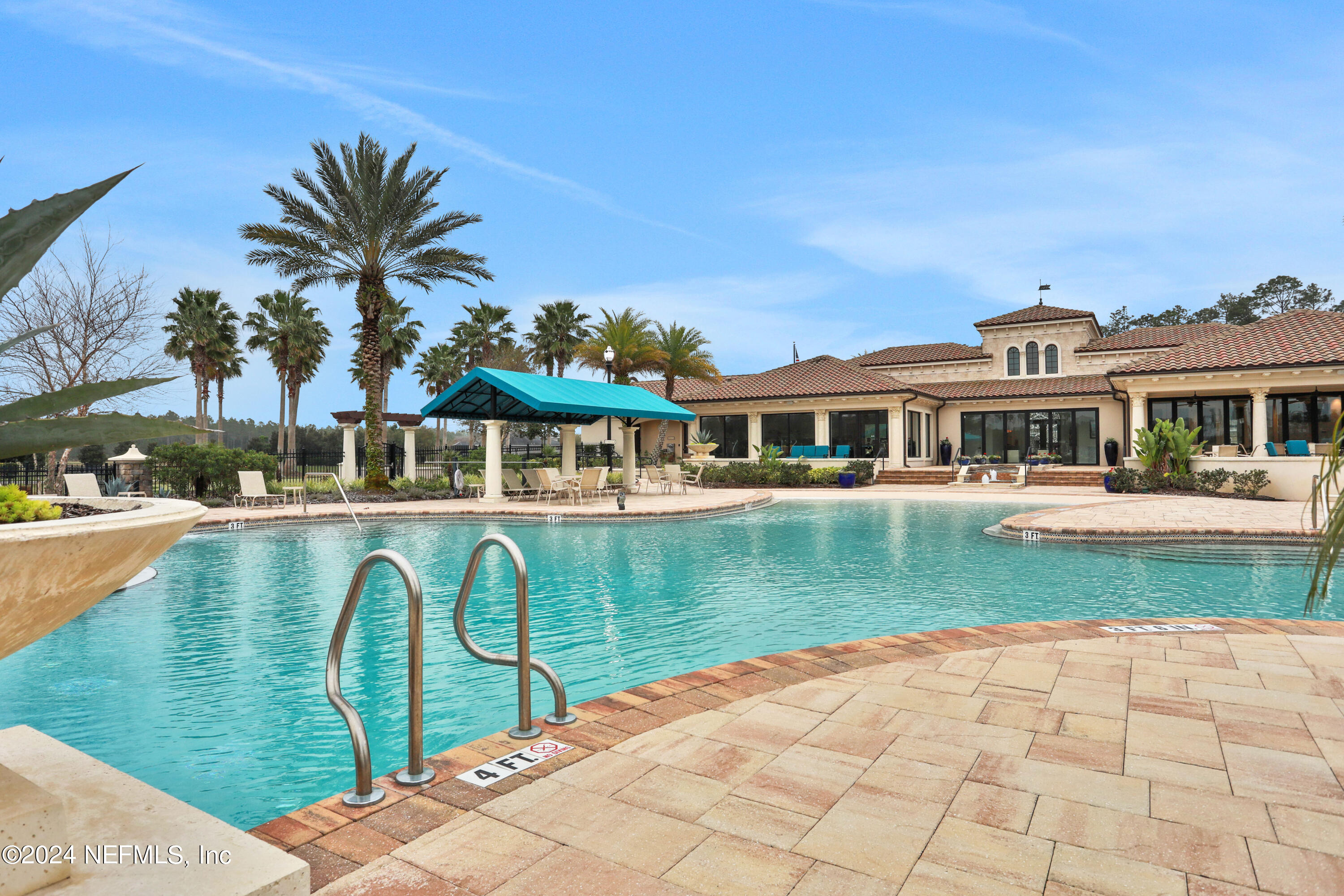 75 Hatter Drive Jacksonville, FL 32081 - Photo 37 of 45 a swimming pool with outdoor seating yard and barbeque oven