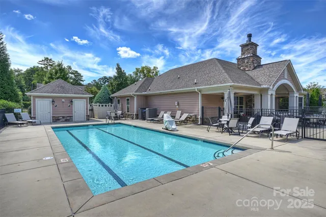 a view of a house with sitting area and furniture