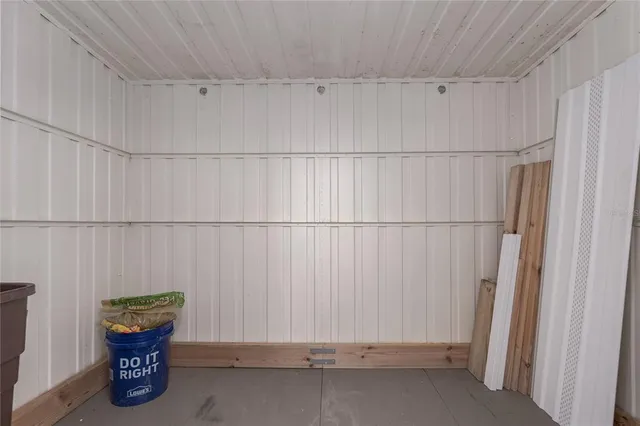 a view of backyard of a house